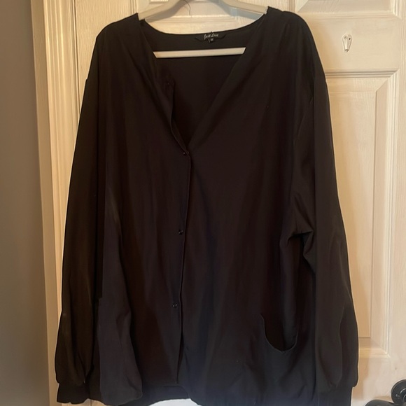 Black Scrub Jacket - Picture 1 of 4